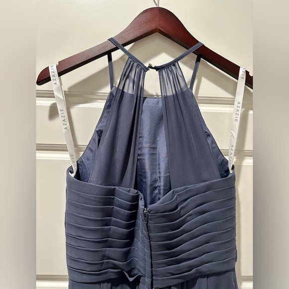 Azazie Ginger bridesmaid dress Stormy - Picture 3 of 6
